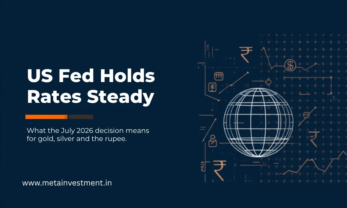 US Fed rate decision July 2026 and its impact on gold, silver and the rupee
